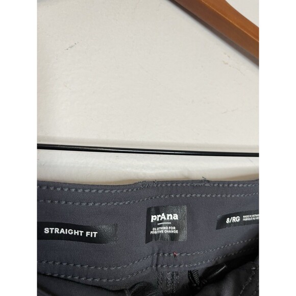 Prana Women's 8/30 Gray Regular Fit Nylon Blend Hiking Roll Up Active Pants NWT - Picture 5 of 8